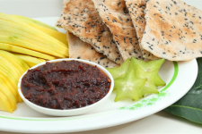 Bánh đa xúc mắm tép
